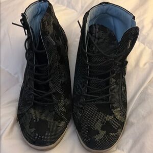 Black and Green High-Top Sneakers by Cloud